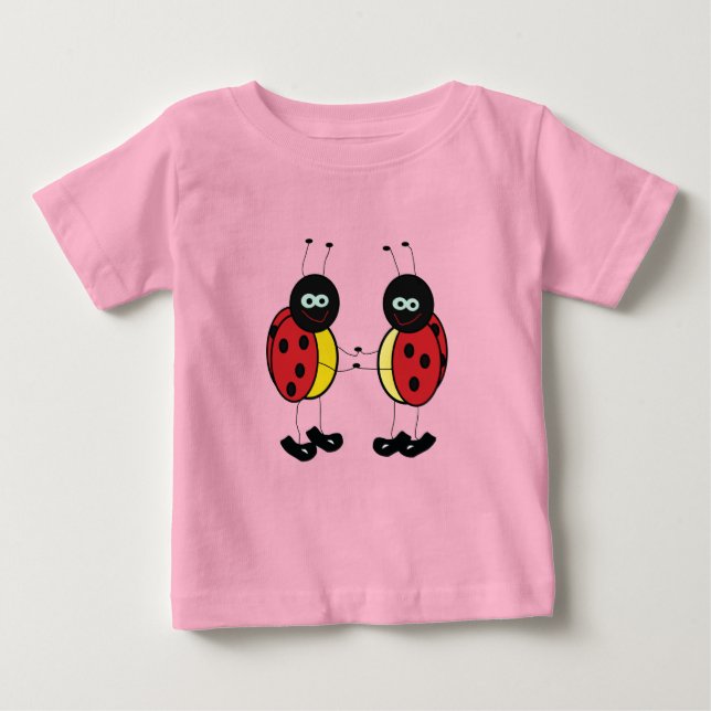 Camiseta De Bebé Ladybug Friends Baby Tee (Anverso)