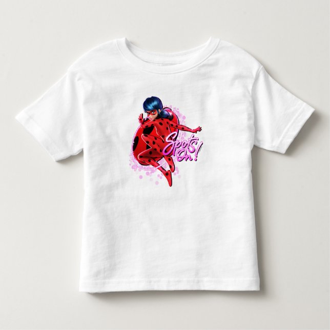 Camiseta De Bebé Ladybug milagroso | Puntos En Gráfico (Anverso)
