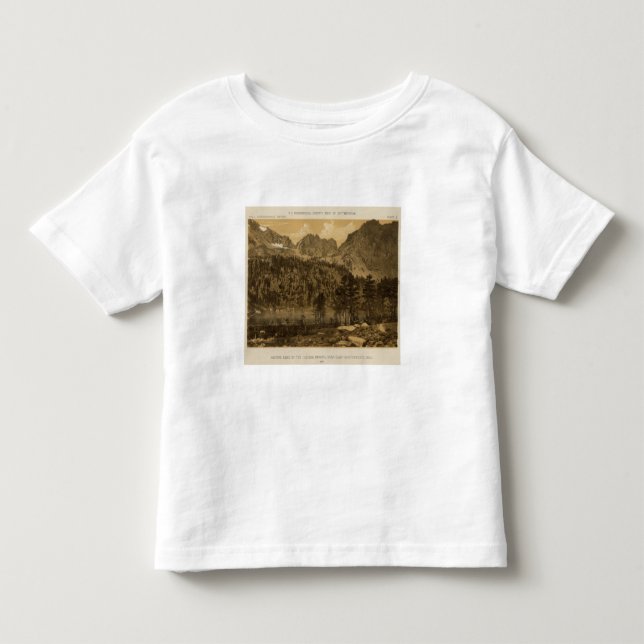 Camiseta De Bebé Lago alpino, Sierra Nevada (Anverso)