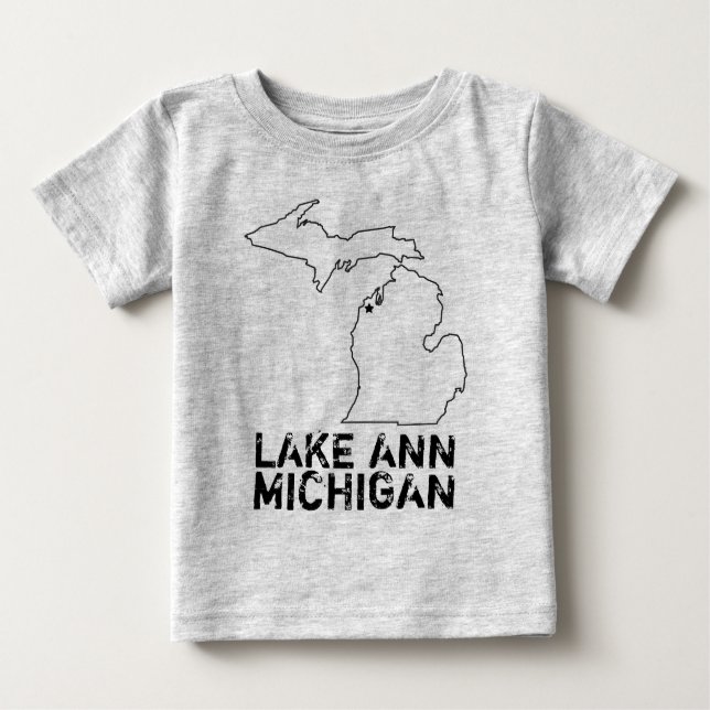 Camiseta De Bebé Lago Ann Michigan (Anverso)