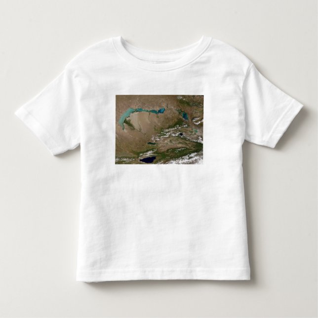 Camiseta De Bebé Lago Balkhash en el este de Kazajistán (Anverso)