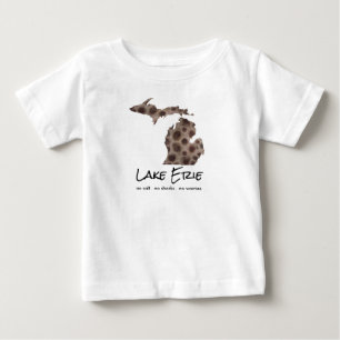 Camiseta De Bebé Lago Erie - humor - Diseño de piedra Petoskey