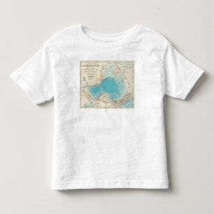 Camiseta De Bebé Lago hidrográfico Mendota del mapa