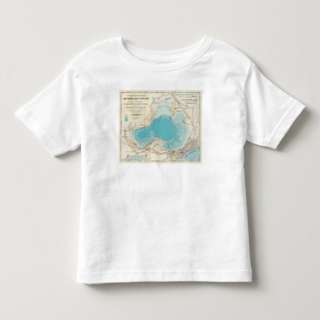 Camiseta De Bebé Lago hidrográfico Mendota del mapa (Anverso)