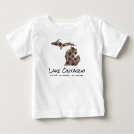 Camiseta De Bebé Lago Ontario - humor - Diseño de piedra Petoskey