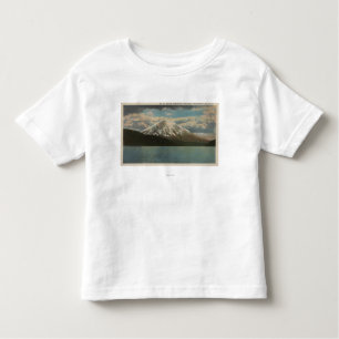 Camiseta De Bebé Lago spirit, WA - vista de Mt. St Helens