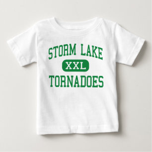 Camiseta De Bebé Lago storm - tornados - alto - lago Iowa storm