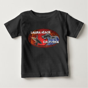 Camiseta De Bebé Laguna Beach Equipo de arte para niños surfistas d