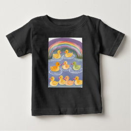 Camiseta De Bebé Laguna de pato arco iris