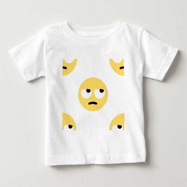Camiseta De Bebé laminación de ojos de emoji (Anverso)