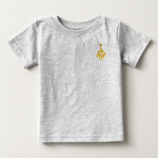 Camiseta De Bebé Lámpara de oro (Anverso)