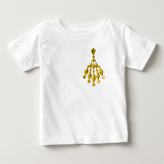 Camiseta De Bebé Lámpara de oro (Anverso)