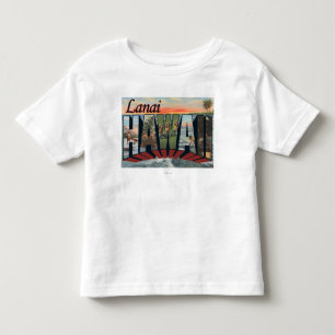 Camiseta De Bebé Lanai, letra ScenesLanai, HI de HawaiiLarge