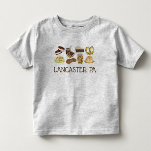 Camiseta De Bebé Lancaster, PA Pennsylvania Dutch Amish Foods
