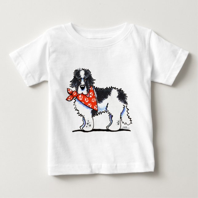 Camiseta De Bebé Landeer Newfie Sailor (Anverso)