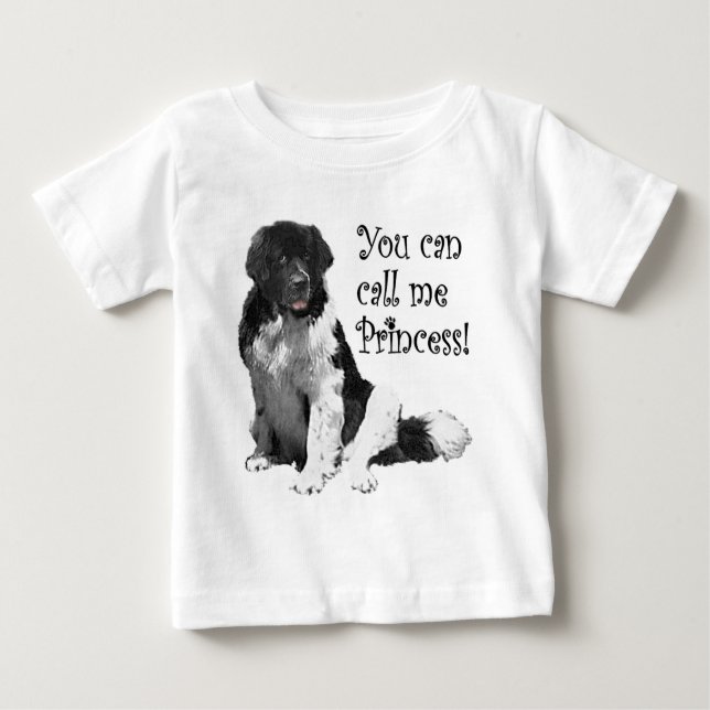 Camiseta De Bebé Landseer NewfoundlandPrincess (Anverso)