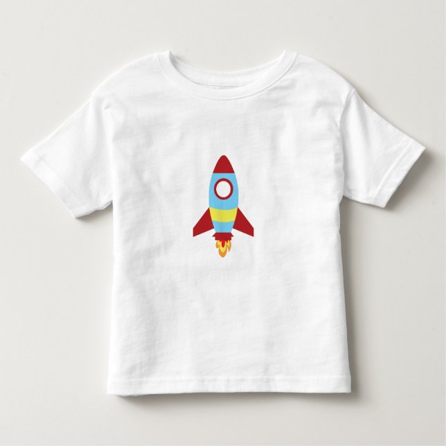 Camiseta De Bebé Lanzamiento de cohete espacial (Anverso)