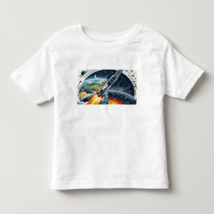 Camiseta De Bebé Lanzamiento de Gravedad – Cohete Rompiendo la A de
