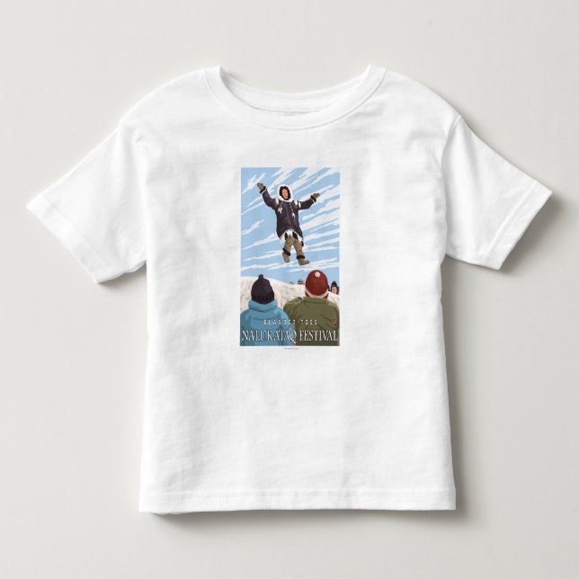 Camiseta De Bebé Lanzamiento de la manta de Alaska - festival de (Anverso)