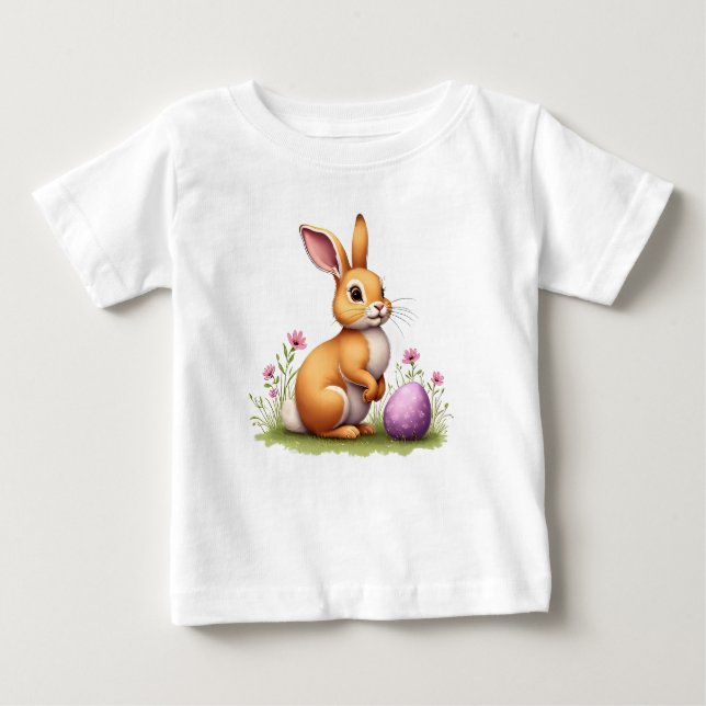 Camiseta De Bebé Lapin de Pâques (Anverso)