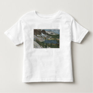 Camiseta De Bebé Laramie, WY - lago Marie y gama Nevado en Unio