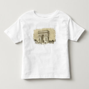 Camiseta De Bebé L'Arc de Triomphe, París, grabada por Auguste Bry