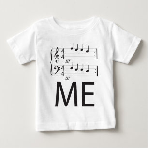 Camiseta De Bebé ¡Larga manga del infante de música, alimentame!