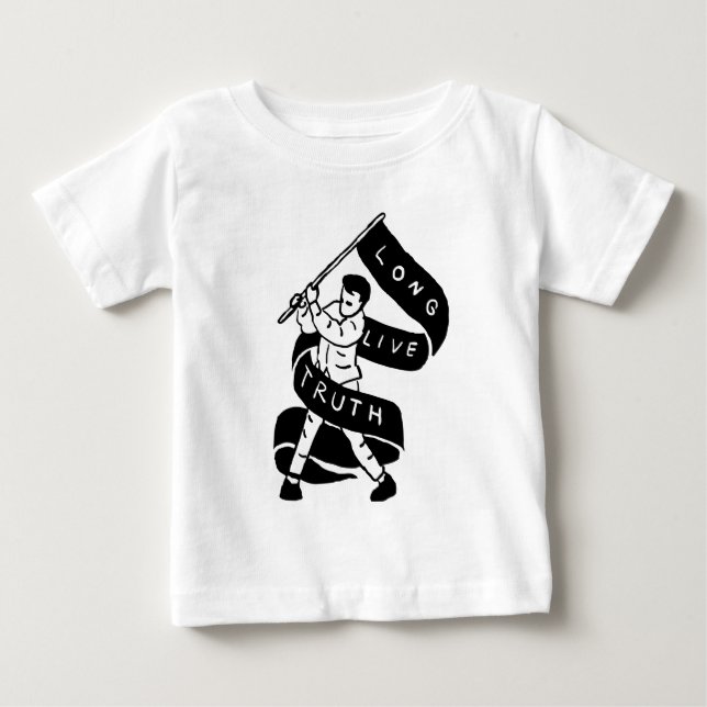 Camiseta De Bebé Larga vida a la verdad (Anverso)