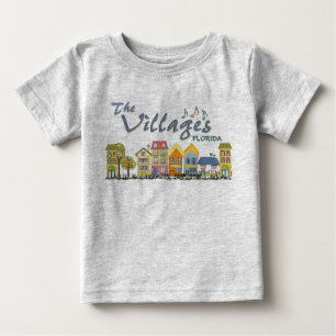 Camiseta De Bebé Las aldeas florida ropa de bebé comunitaria