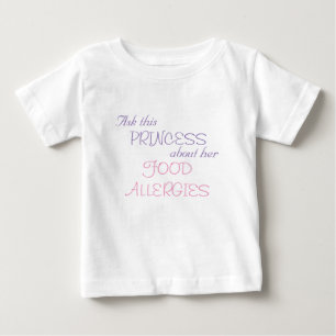 Camiseta De Bebé Las alergias alimentarias de la princesa