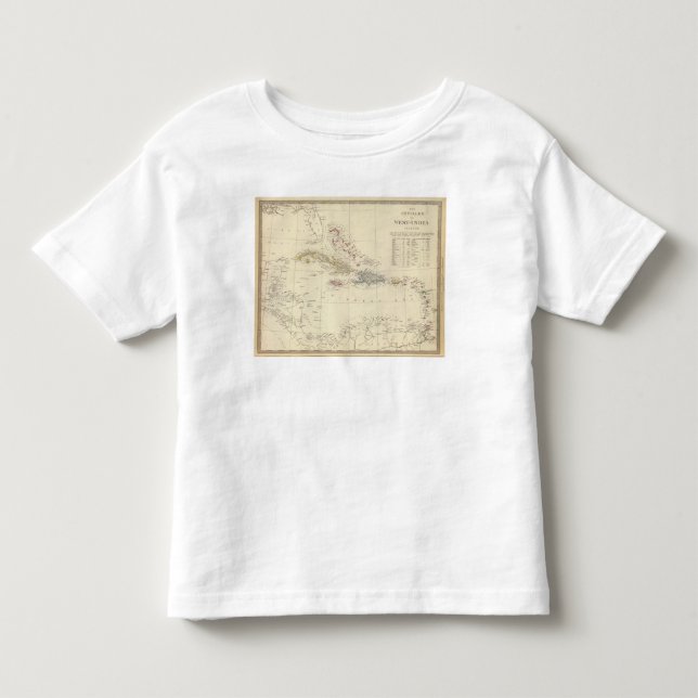 Camiseta De Bebé Las Antillas o las islas de WestIndia (Anverso)