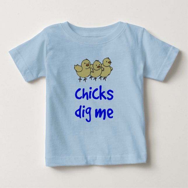 Camiseta De Bebé Las chicas me cavan (Anverso)