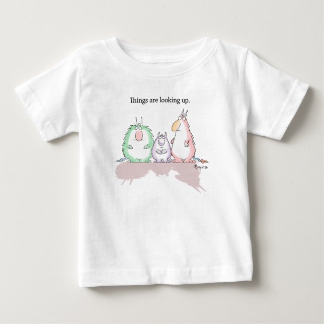 Camiseta De Bebé LAS COSAS ESTÁN MIRANDO por Sandra Boynton (Anverso)