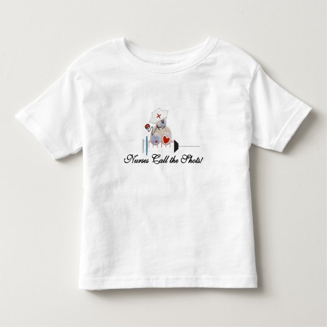Camiseta De Bebé Las enfermeras del oso de peluche llaman las (Anverso)