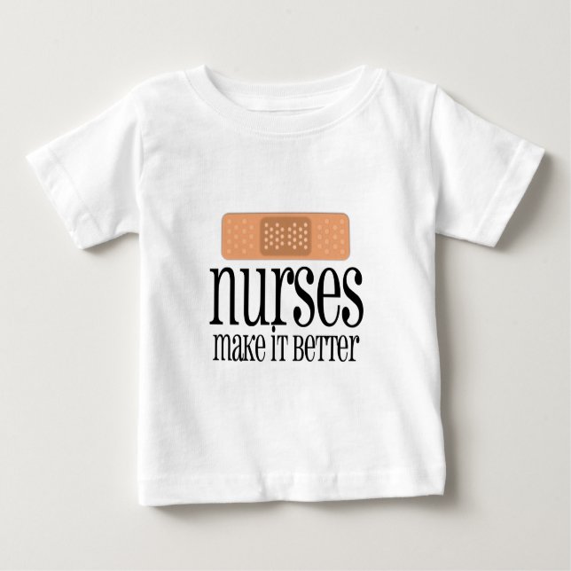 Camiseta De Bebé Las enfermeras lo hacen mejor, vendaje (Anverso)