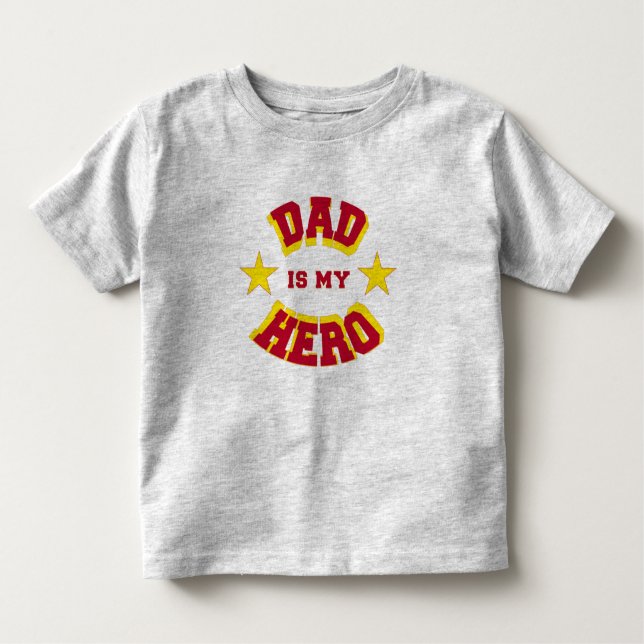 Camiseta De Bebé Las estrellas y el papá brillante del texto es mi (Anverso)