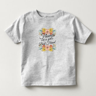 Camiseta De Bebé Las flores son la mejor amiga de una chica - Arte 