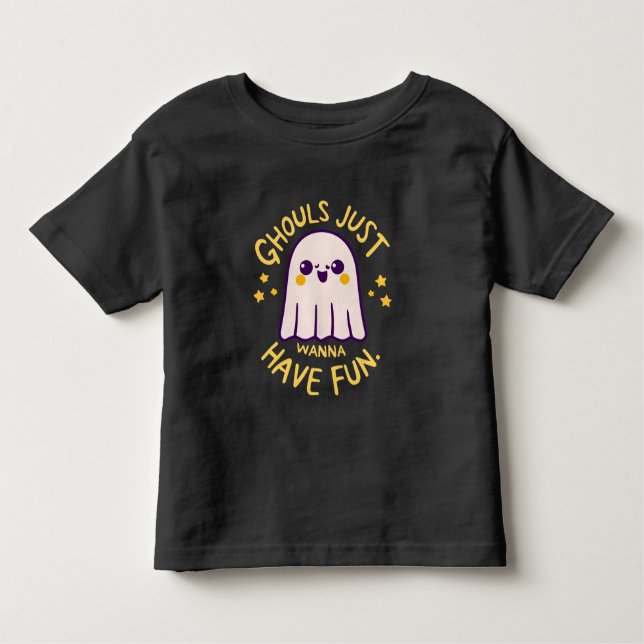 Camiseta De Bebé Las Guías Sólo Quieren Divertirse, Los Fantasmas D (Anverso)
