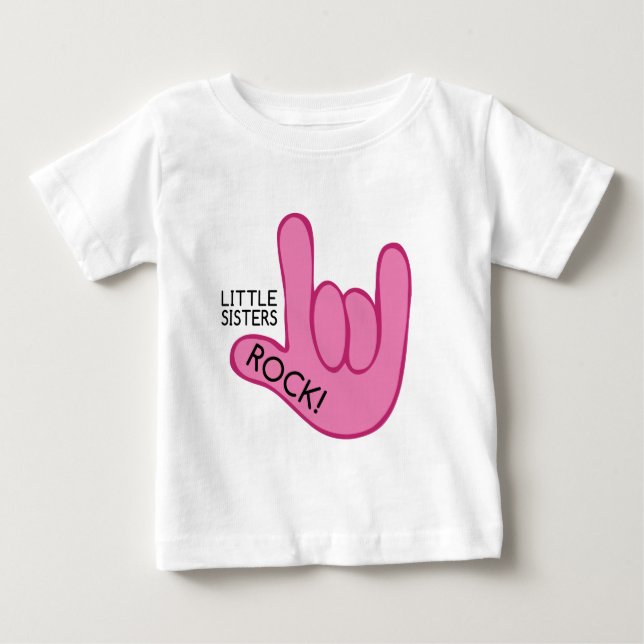 Camiseta De Bebé ¡Las hermanas pequeñas rompen! (Anverso)