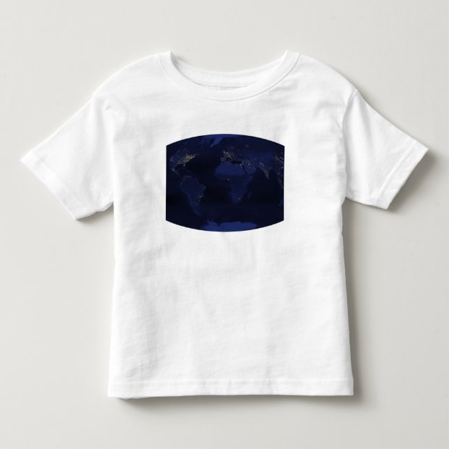 Camiseta De Bebé Las luces nocturnas generadas por el hombre ½ Eart (Anverso)