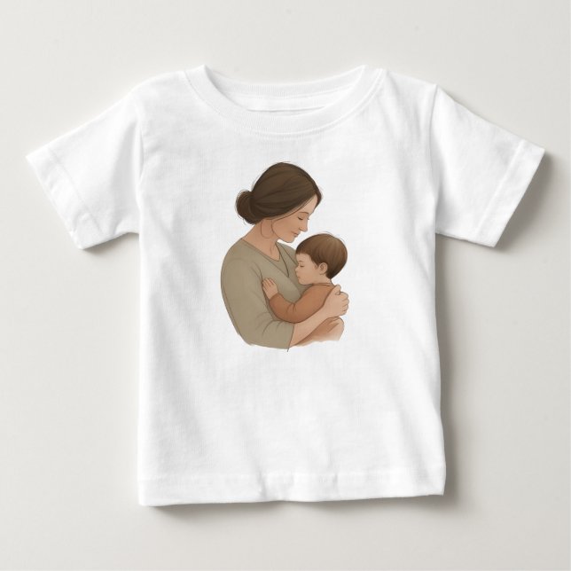 Camiseta De Bebé Las mamás se acurrucan (Anverso)