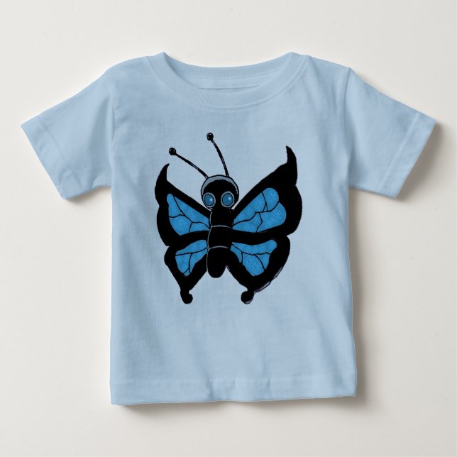 Camiseta De Bebé Las mariposas (Anverso)