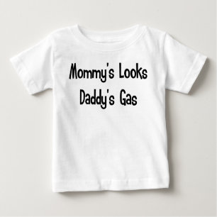 Camiseta De Bebé Las miradas de la mamá, el gas del papá
