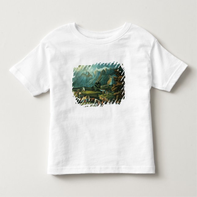 Camiseta De Bebé Las montañas rocosas (Anverso)