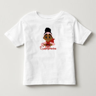 Camiseta De Bebé Las niñas tienen superpoderes capa de superheroína