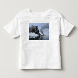 Camiseta De Bebé Las nubes oscuras del humo y del fuego emergen 3
