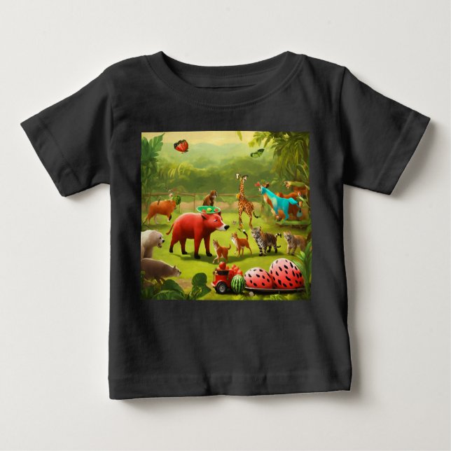 Camiseta De Bebé Las Olimpiadas de la Selva: Comienza una aventura  (Anverso)