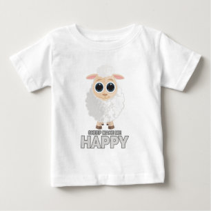 Camiseta De Bebé Las ovejas me hacen feliz