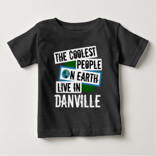 Camiseta De Bebé Las personas más frías de la Tierra viven en Danvi