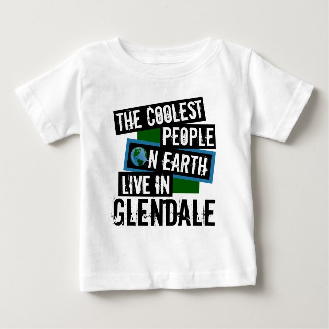 Camiseta De Bebé Las personas más frías de la Tierra viven en Glend (Anverso)